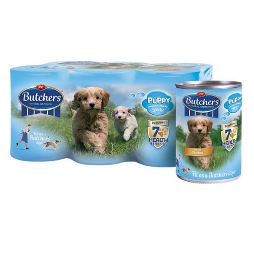 Butcher's Puppy Meaty Junks In Jelly 6 Pack Dog Food & Treats Butchers   