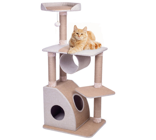 Petface Cat Tree Activity Centre with Sleeping Nook Cat Scratchers Petface   