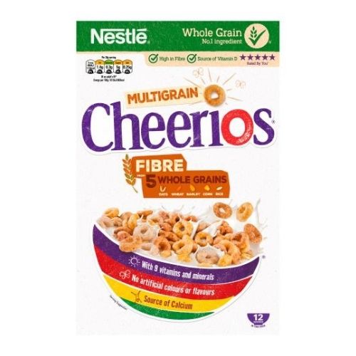 Cheerios Multigrain 5 Fibre Wholegrain Cereal 390g Cereals Nestle   