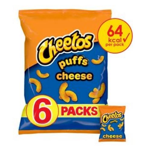 Cheetos Puffs Cheese Multipack Snacks 6x13g Crisps, Snacks & Popcorn cheetos   