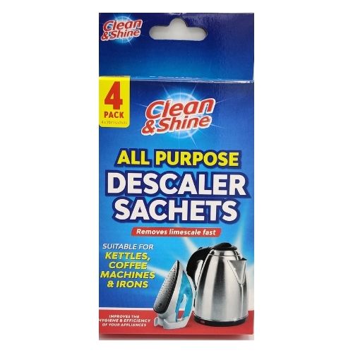 Clean & Shine All Purpose Descaler Sachets 4 Pack Limescale Removers Clean & Shine   