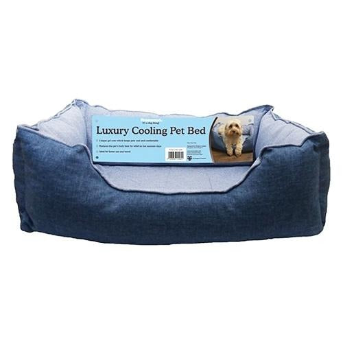 Rosewood Luxury Blue Cool-Down Dog Bed Dog Beds Rosewood   