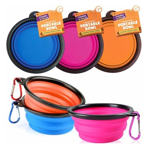 Cooper & Pals Collapsible Portable Dog Bowl Dog Accessories copper & pals   