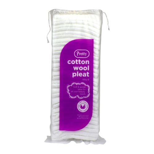 Pretty Cotton Wool Pleat Pack 100g Toiletries pretty   