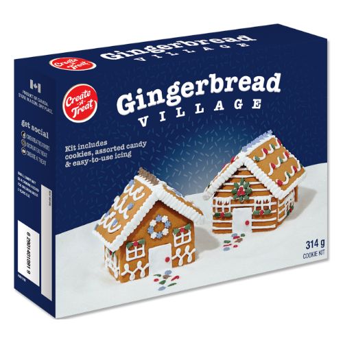 Create A Treat Gingerbread Village Kit 314g Home Baking Create A Treat   