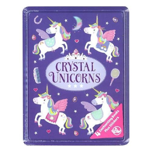 Crystal Unicorns Colouring Activity Books Tin Kids Accessories Centum Books   