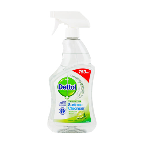 Dettol Anti-Bacterial Surface Cleanser Lime & Mint 750ml Anti Bacterial Cleaners Dettol   