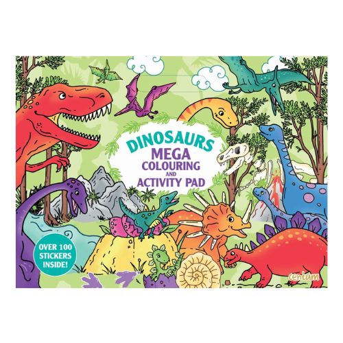 Dinosaurs Mega Colouring And Activity Pad Kids Accessories Centum Books   