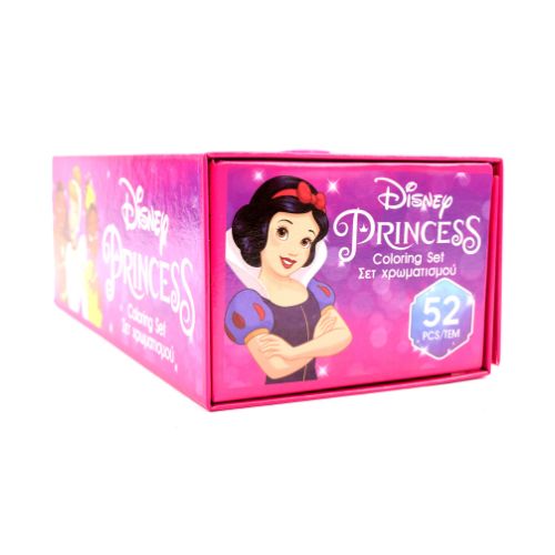 Disney Princess Colouring Set 52 Pieces Kids Stationery Disney   