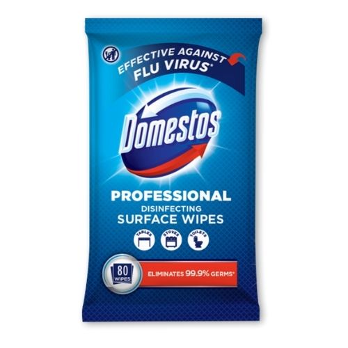 Domestos Professional Disinfecting Surface Wipes 80 Pack Cleaning Wipes Domestos   