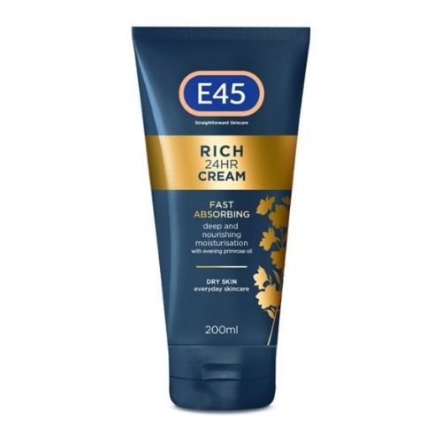 E45 Rich 24 Hour Evening Primrose Oil Cream 200ml Hand Care FabFinds   
