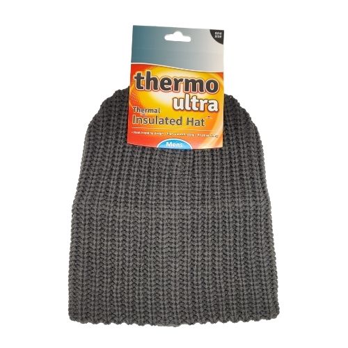 Mens Thermo Ultra Hat Hats, Gloves & Scarves FabFinds Grey  