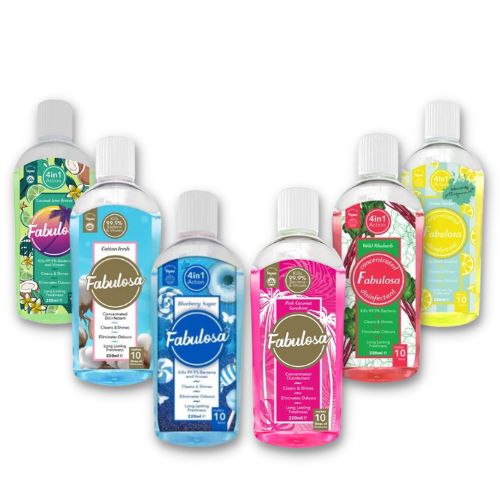 Fabulosa Summer Scents Concentrated Disinfectant 220ml Bundle Of 6 Fabulosa Bundles Fabulosa   