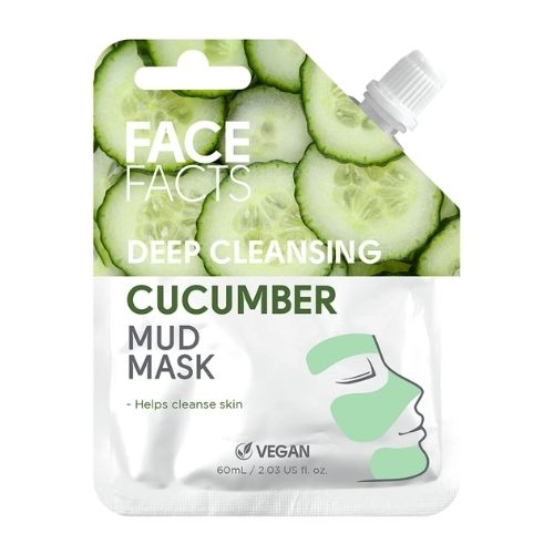 Face Facts Deep Cleansing Cucumber Mud Mask 60ml Face Masks face facts   