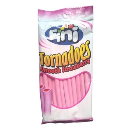 Fini Tornadoes Smooth Strawberry Sweets 200g Sweets, Mints & Chewing Gum Fini   