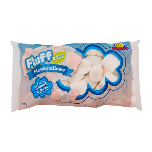 Guandy Fluffets White Vanilla Marshmallows 255g Sweets, Mints & Chewing Gum Guandy   