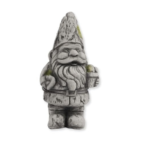 Rustic Stone Novelty Garden Gnome H17cm Garden Decor FabFinds Pot Gnome  