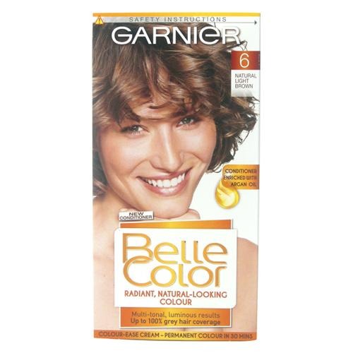 Garnier Belle Colour Permanent No.6 Natural Light Brown Hair Dye garnier   