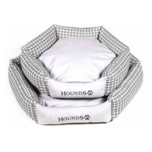 Hounds Hexagonal Grey Pet Bed Assorted Sizes Dog Beds Hounds Medium L 70cm x W 20cm x H 12cm  