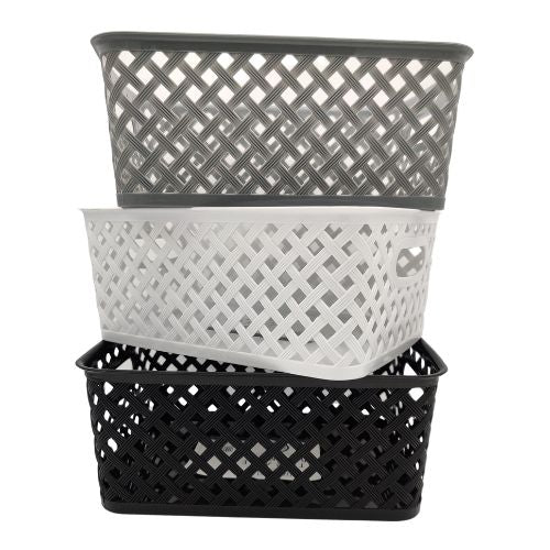 Home Collection Small Woven Storage Basket Assorted Colours Storage Baskets Home Collection   