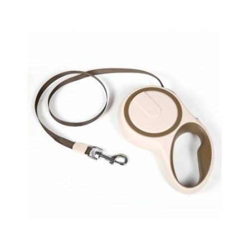 Hounds Cream Retractable Dog Lead 5m Dog Accessories Hounds   