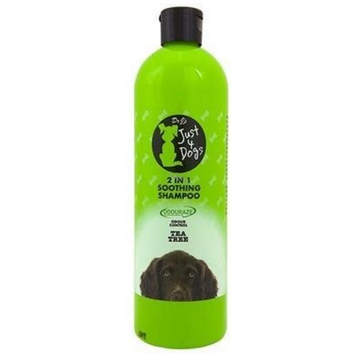 Just 4 Dogs 2 In 1 Soothing Shampoo Tea Tree 500ml Pet Shampoo & Conditioner just 4 dogs   