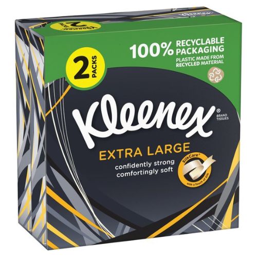Kleenex Extra Large Compact Tissues 2 Packs Tissues Kleenex   