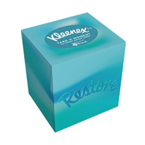 Kleenex Mindfulness Collection Restore Tissue Cube 48 Pk Tissues Kleenex   