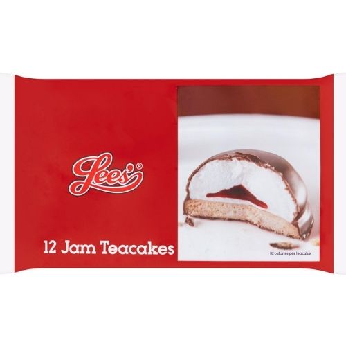 Lees' Jam Teacakes 12 Pack 220g Snack Cakes lees'   