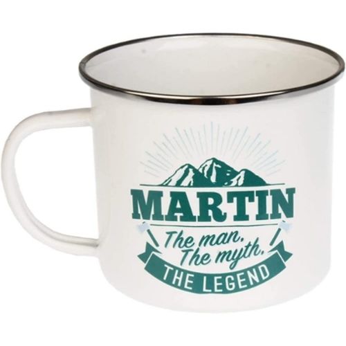 Enamel Personalised Coffee Mug Martin Mugs FabFinds   