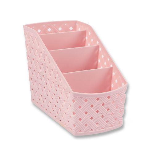 Small Home Collection Multi-Compartment Organiser Assorted Colours Storage Baskets Home Collection Pink  
