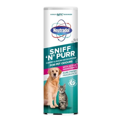 Neutradol Sniff 'N' Purr Pet Carpet & Room Deodoriser 525g Floor & Carpet Cleaners Neutradol   