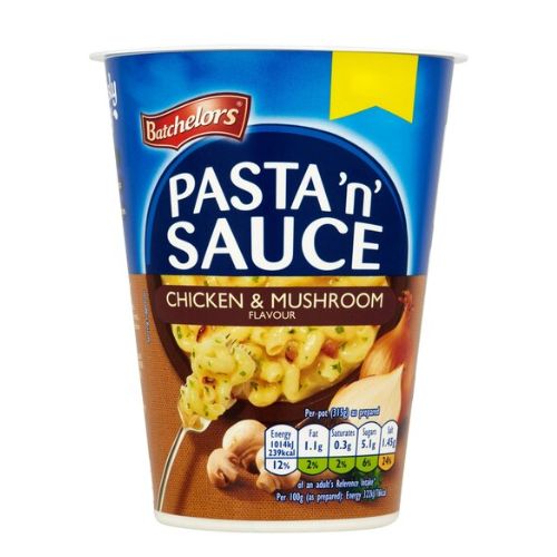 Pasta 'N' Sauce Chicken & Mushroom Flavour 65g Pasta, Rice & Noodles Batchelors   