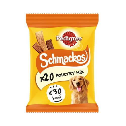 Pedigree Schmackos Strips Poultry Mix 20 Pack Dog Food & Treats Pedigree   
