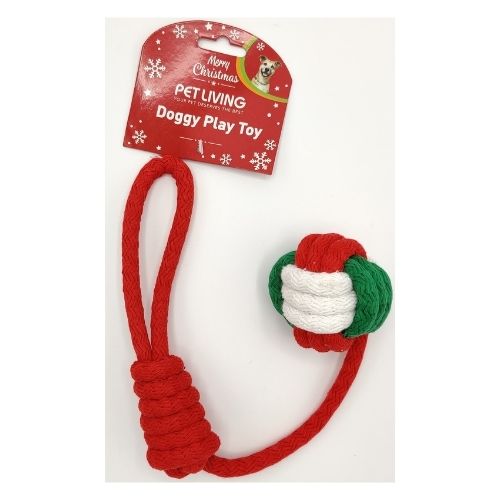 Pet Living Christmas Doggy Ball-End Play Toy Christmas Gifts for Dogs FabFinds   
