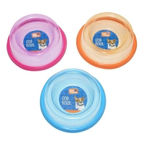 Pet Touch Anti-Slip Dog Bowl Assorted Colours Dog Accessories Pet Touch   