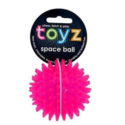 Petface Toyz Pink Space Ball Large Dog Toys Pet Face   