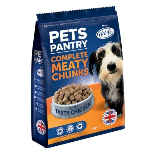 Pets Pantry Complete Meaty Chunks With Chicken Dog Food 1kg Dog Food & Treats Hi Life   