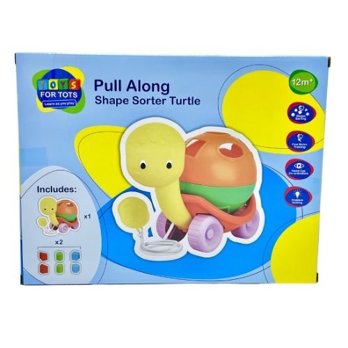 Pull Along Shape Sorter Turtle Toy Sorting & Stacking Toys Toys For Tots   