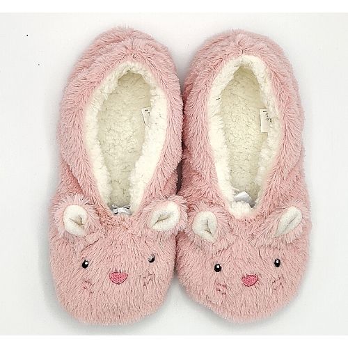 Ladies Cosy Toes Rabbit Slippers Slippers FabFinds   