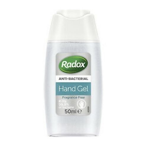 Radox Anti-Bacterial Hand Sanitiser Gel 50ml Hand Sanitiser & Wipes Radox   