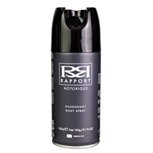 Rapport Notorious Deodorant Body Spray 150ml Deodorant & Antiperspirants Rapport   