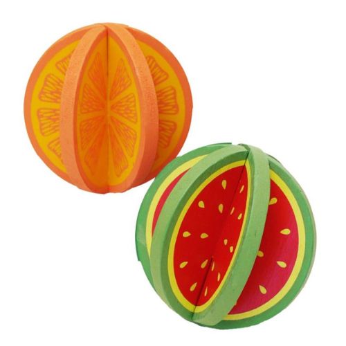Rosewood Boredom Breaker Woodies Fruity Roller Assorted Styles Pet Toy Rosewood   