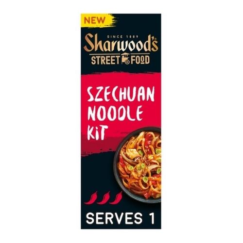 Sharwood's Street Food Szechuan Noodle Kit 125g Pasta, Rice & Noodles Sharwoods   