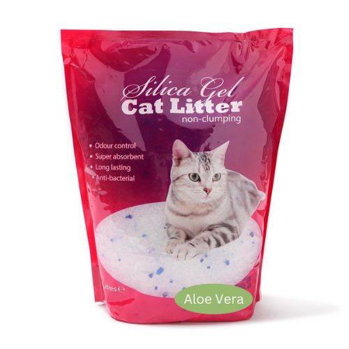 Silica Gel Non-Clumping Cat Litter Aloe Vera Scented 5 Litres Cat Litter The Pet Hut   