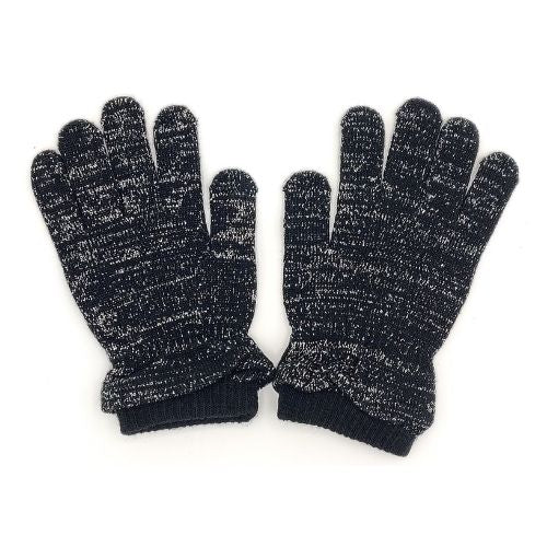Ladies Black Glitter Gloves One Size Hats, Gloves & Scarves FabFinds   