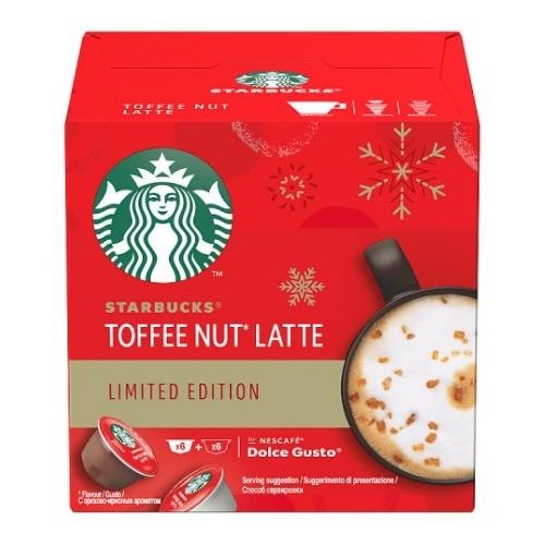 Starbucks Toffee Nut Latte by Nescafe Dolce Gusto Coffee Pods 12 Pk Coffee Starbucks   