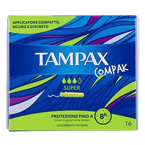 Tampax Compak 16 Pk Super & Regular Feminine Care Tampax Super  