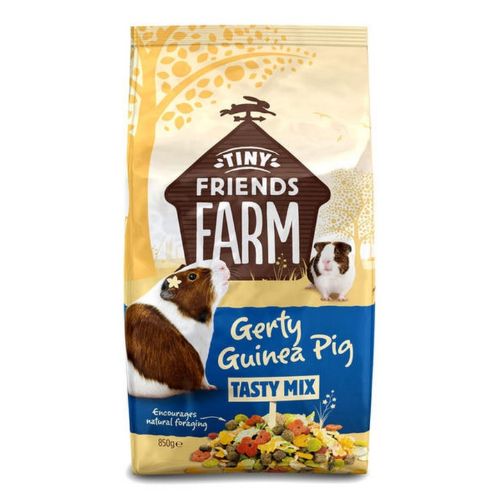 Tiny Friends Farm Gerty Guinea Pig Tasty Mix 850g Small Animal Food tiny friends farm   