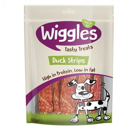 Wiggles Duck Fillets Strips Dog Treats 100g Dog Food & Treats Wiggles 100g  